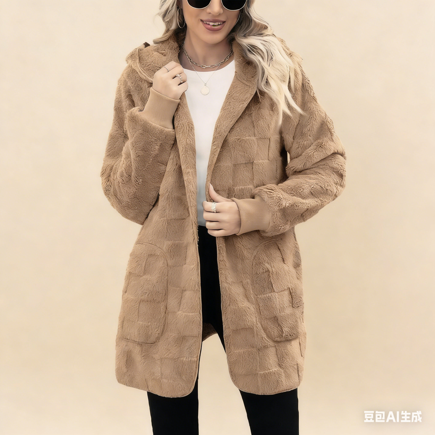 Γυναικείο καρό φλις μπουφάν αναψυχής