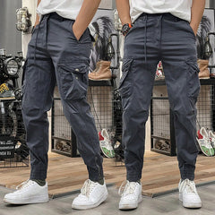 Pantaloni de lucru bărbați cu buzunare multiple și talie elastică cu șnur——🌱 Ofertă de primăvară 50% reducere