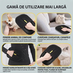 Mănușă Electrostatică pentru Îndepărtarea Părului de Animale – Curățare Rapidă și Eficientă a Părului de Pisică și Câine, Reutilizabilă