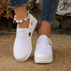 Pantofi Casual de Vară din Mesh Elastic: Decupaje Anti-Nădușeală, Închidere Velcro, Mărimi Mari 36-43