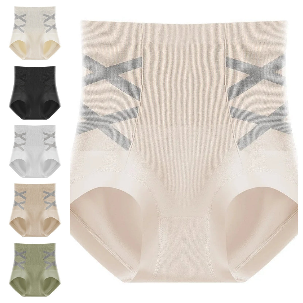 🩲【Set de 6 Bucăți】Chiloți bumbac pur antibacterieni, modelatori pentru abdomen