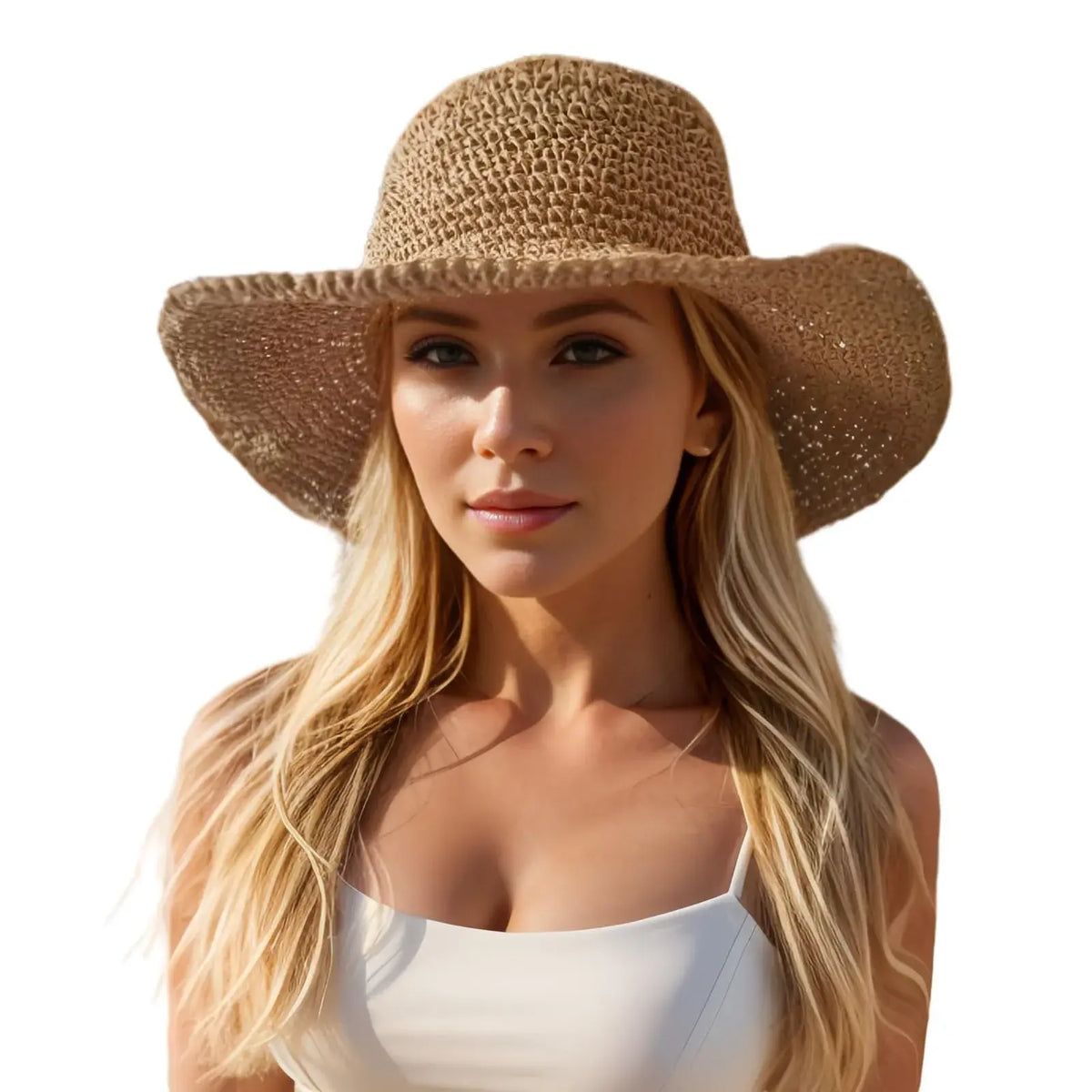 👒 Accesoriul perfect pentru vacanță! Pălărie de soare din paie împletită manual, pliabilă și ultra-ușoară! ✨🏖️