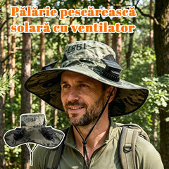 ☀️🧢Pălărie tip pescar cu ventilator solar — protecție solară, umbrire și design pliabil pentru depozitare ușoară 💨