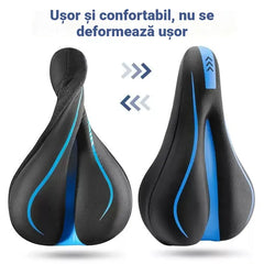 🚴 Salvatorul Fundului Tău la Ciclism! Husă de Gheață din Piele PU și Silicon Gros – Adio Dureri, Confort de Canapea pe Orice Bicicletă! ☁️✨✨ Husă de ploaie inclusă.