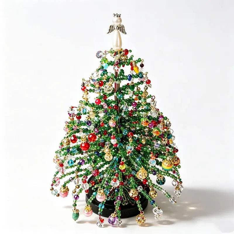 🎄 Set DIY Brad de Crăciun din Mărgele cu Lumini! Creează-ți propria magie de sărbători! ✨✨