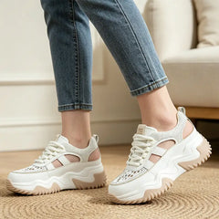 💎👟Pantofi casual moderni cu strasuri și design perforat – efect de înălțare discretă, eleganți și respirabili