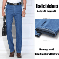 🙋‍♂️👖2026 noi blugi pentru bărbați cu talie înaltă, elastic, respirabili