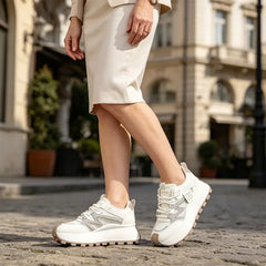Sneakers de Damă cu Platformă înaltă – Pantofi Sport cu Talpă Groasă pentru Efect de Alungire