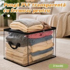 Set 3 Organizatoare Transparente pentru Cărți și Haine – Găsești totul într-o secundă, fără să mai faci dezordine!