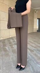 【Reduceri mari– Revenim în curând la prețul inițial】Pantaloni casual la modă, cu talie înaltă