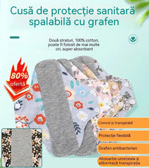 【5buc】Pad antibacterian lavabil din bumbac grafen
