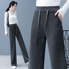 ❤【Preț mic pentru o perioadă limitată】【M-3XL】Pantaloni noi, casual, largi, din catifea, foarte confortabili la purtare.