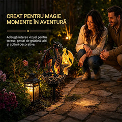 🐉Lampă Solară pentru Grădină Dragon Legacy – Ediția Golden Ember