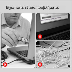 🔌✨ Πολυλειτουργικός φορητός διανομέας USB-C 5 σε 1 με έξοδο 4K HDMI 🎥💻
