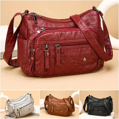 👜Geantă nouă de mare capacitate, din piele moale, tip crossbody/umăr