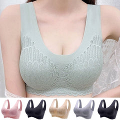 👙【Set de 6 piese】Nou și îmbunătățit confortabil plus dimensiunea sutien de dantelă (reducere de 49%)
