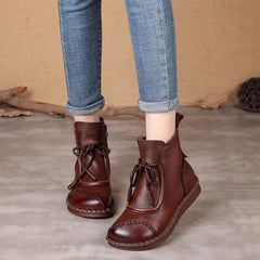 🔥【35-40】2025 Noua piele moale plus cizme calde din catifea