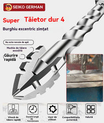 🥇【3+4+5+6+8+10+12+14+16mm】Burghiu excentric din oțel tungsten super dur, de generația a 7-a, cu muchie zimțată