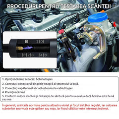 Tester Reglabil pentru Bujii Auto și Bobine de Aprindere, Instrument de Diagnosticare și Testare Rapidă cu Scală Gradată Clară ✨
