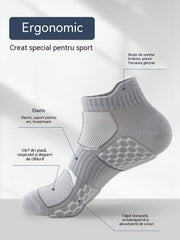 🧦🌸 【Set de 6】Șosete sport scurte, talpă din plasă pentru masaj, absorbante ale transpirației și respirabile