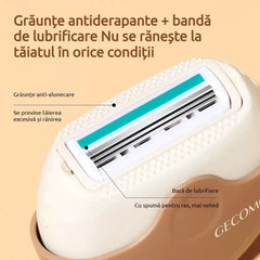 【Inovație Beauty 2026】Aparat de Ras Portabil pentru Femei cu Capac Rotativ, Trimmer Epilator și Modelator Sprâncene Anti-Zgârieturi ✨