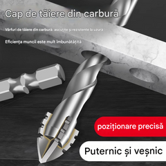 🥇【3+4+5+6+8+10+12+14+16mm】Burghiu excentric din oțel tungsten super dur, de generația a 7-a, cu muchie zimțată