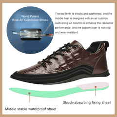 🐊【38-48】Ιταλικά sneakers με στάμπα κροκόδειλου πολυτελείας