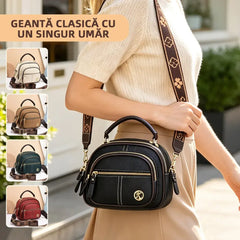 👜2026 Geantă nouă, de înaltă calitate, din piele de vacă autentică, de mare capacitate, portabilă, pătrată mică/geantă crossbody