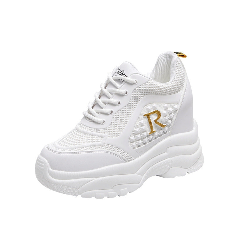 🎉【Μεγάλες πωλήσεις】Παπούτσια Casual με Κρυφό Τακούνι, Μαλακή Σόλα & Εύκολα στο Συνδυασμό