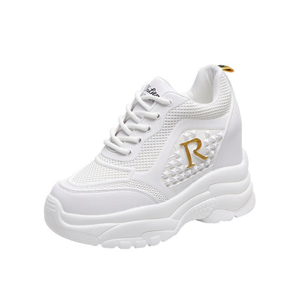 🎉【Μεγάλες πωλήσεις】Παπούτσια Casual με Κρυφό Τακούνι, Μαλακή Σόλα & Εύκολα στο Συνδυασμό