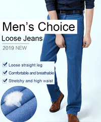 🙋‍♂️👖2026 noi blugi pentru bărbați cu talie înaltă, elastic, respirabili