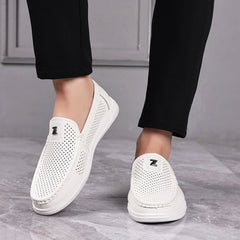 【36-43】Balerini casual perforați stil retro｜Talpă moale, confort zilnic｜Slip-on, mărimi mari