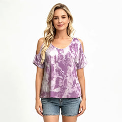 👚Tricou Fashion Oversize cu Umeri Decupați