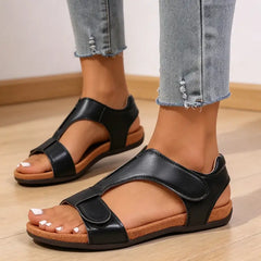 【35-43】Sandale Ergonomice cu Platformă și Velcro – Tehnologia de amortizare care elimină durerile de picioare la mersul prelungit!
