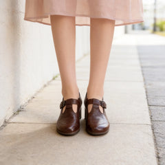 Eleganță Casual 2026 ✨ Pantofi Oxford din Piele Naturală Moale cu Toc Gros ✨ Confort Absolut (Mărimi 35-40)!