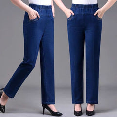 🔥【XL-5XL】🔥Φθινόπωρο 2024 Γυναικεία casual ίσια Stretch τζιν