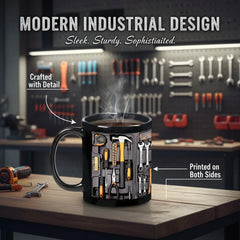 ☕ Cana cu design de trusă de scule pentru mecanici — cadoul perfect pentru pasionații de reparații
