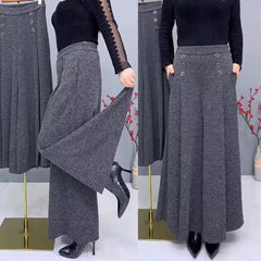 【Primii 50 cu 30% reducere】Noua Fustă-Pantalon Tricotată cu Elasticitate Ridicată