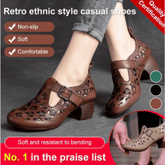 🥰🔥【35-41】2025 sandale noi de damă cu toc gros cu fund moale