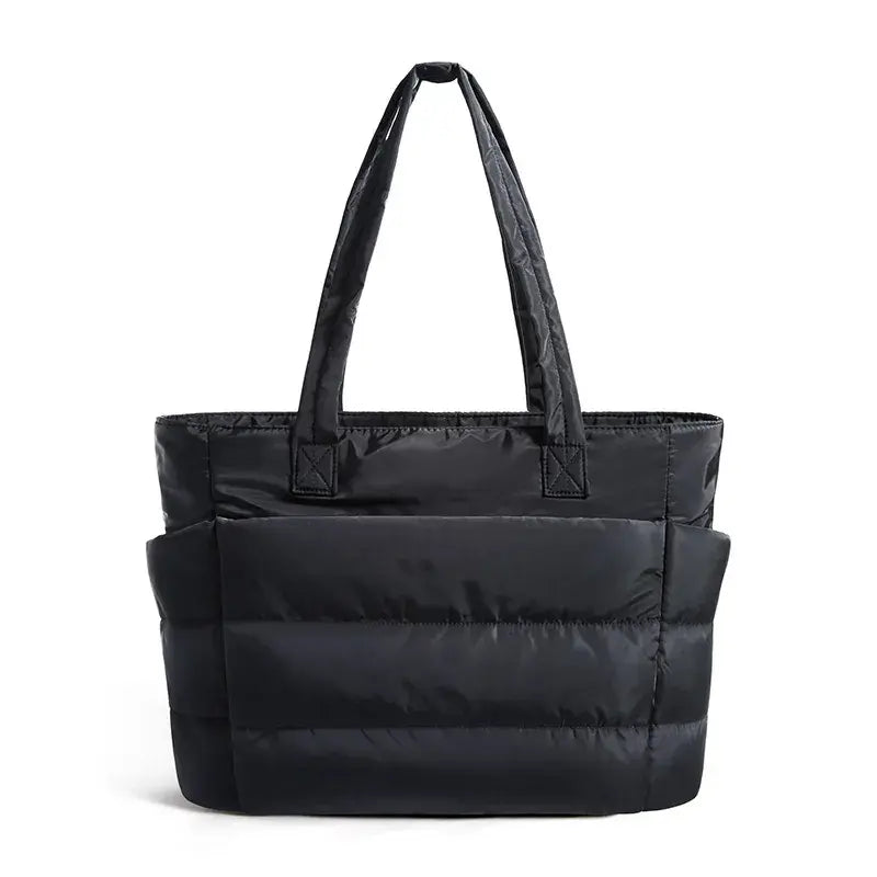 👜 Spune CUMPĂRĂ AICI dezordinii din geantă! Geantă Tote puffy de mare capacitate (Compartiment protejat pentru laptop 15.6" / Organizare impecabilă)! ✨