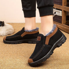 【Χειμερινό Bestseller】 Ανδρικά Casual Παπούτσια από 100% Βαμβάκι με Πηχτή Απόχρωση