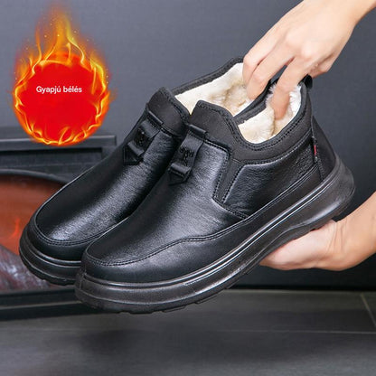 【50%ΕΚΠΤΩΣΗ】Νέες ανδρικές χειμερινές μπότες από βελούδο και χοντρό βαμβάκι