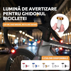 🔥Comanzi o pereche și primești în total 2 perechi (4 lumini)!🚴‍♂️ Luminează-ți Ghidonul, Asigură-ți Viața! Lumini LED Premium pentru Capete de Ghidon – Vizibilitate 360° la Fiecare Viraj! 🚨✨