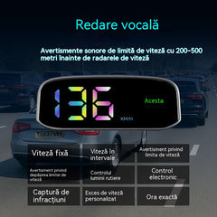 🚗 Vitezometru solar auto cu afișaj digital - Wireless și autoîncărcare!