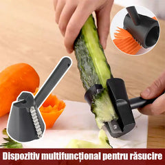 ✨【3 buc】Dispozitiv Manual pentru Spiralat Legume: Formă de Pâlnie pentru Decorat Farfurii, Feliator Creativ pentru Morcovi și Castraveți