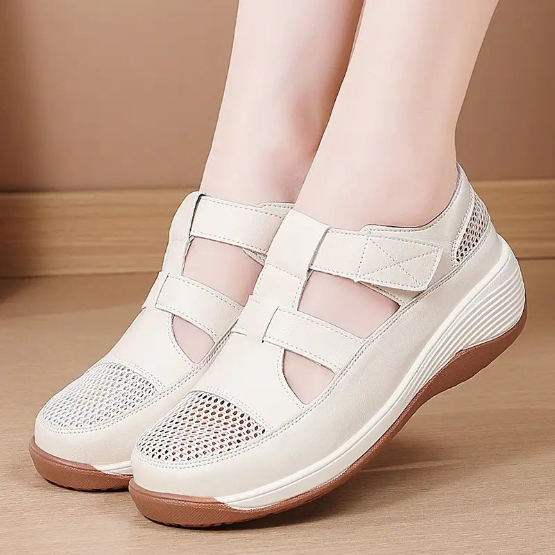 ✨Pantofi Sport cu Platformă Orthopedici pentru Femei | Sandale Casual cu Tăieturi, Talpă Moale, Anti-Dureri de Picioare, Suport Arc Plantar și Corectare Postură