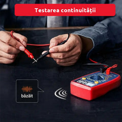 ⚡ Multimetru Digital de Buzunar DT33B – Ecran Iluminat, Test Baterie, Buzzer și Husă de Protecție Anti-Șoc! 🛠️🔌