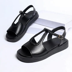👡Sandale romane la modă, cu design împletit și decupaje respirabile