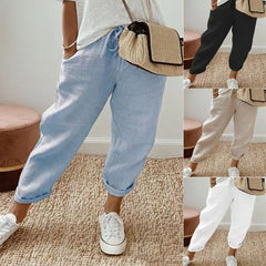 💕Reducere Produs Nou – În curând Revenim la Prețul Inițial💕Pantaloni Casual Damă Bumbac-In