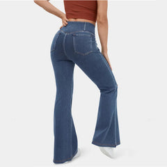 【XS-4XL】Blugi de slăbire cu elasticitate ridicată, talie înaltă
